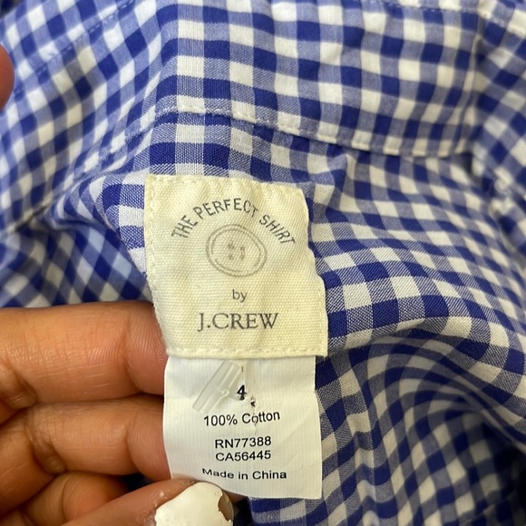 J.Crew The Perfect Fit Lightweight Plaid Button Down Shirt - Picture 4 of 5